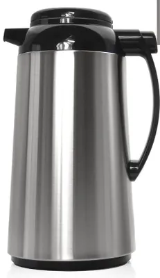 Produktbild von Zojirushi Thermoskanne Vakuum Isolierkanne Glas Innenflasche - Edelstahl, Drückknopf - 1 L