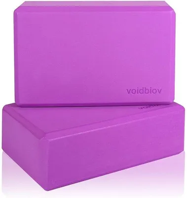 Produktbild von Famanu Yogablöcke - Unterstützen Übungen - 2 Stück - EVA Material - 22,9 x 15,2 x 7,6 cm