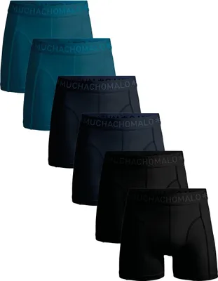 Produktbild von Muchachomalo Herren Boxershorts – 6er Pack – Baumwolle Stretch – Bequeme Unterwäsche – Größe XL - U-SOLID1010-1268