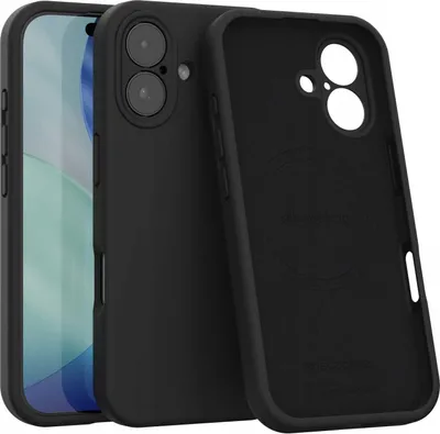 Zdjęcie produktu dla Silikonowe etui magnetyczne z MagSafe SPACECASE Silicone Mag do iPhone 17 Czarny