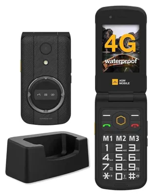 Produktbild von AGM M8 FLIP, Klapphandy, Dual-SIM, 7,11 cm (2.8"), 1500 mAh, Schwarz