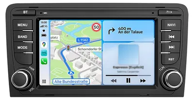 Obrázok produktu pre 7-palcové autorádio Android 2+64 GB pre Audi A3 S3 RS3 8P 2003-2012 bezdrôtové CarPlay Android Auto WiFi GPS navigácia RDS DSP DAB+ BT