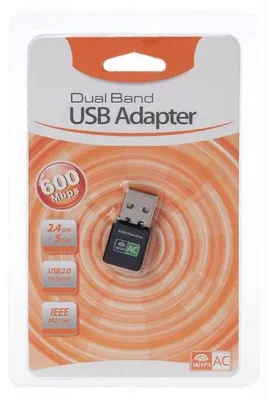 Produktbild von OEMM Dual USB WLAN Adapter 600Mbps AC600 Dual Band