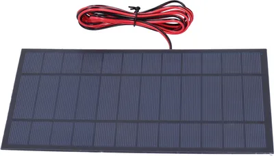 Zdjęcie produktu dla Moduł zasilania energią słoneczną DC6V 6W Polysilicon Tool Supplies z czerwono-czarnym przewodem 200cm