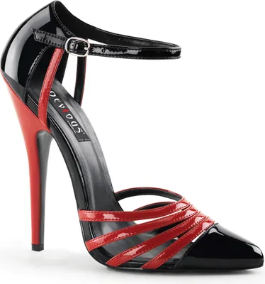Produktbild von DOMINA-412 Damen Pumps von Devious, Schwarz-Rot EU 35, US 5