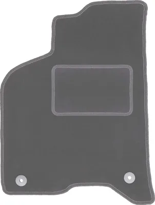 Produktbild von Fahrerfußmatte Velours graphit passend für Seat Arosa (1997-2005, Schrägheck) – mit Befestigungen – passgenau