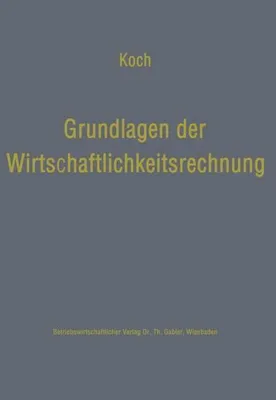 Zdjęcie produktu dla Grundlagen der Wirtschaftlichkeitsrechnung