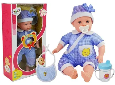 Image de Poupée Bébé 45 Cm Vêtements Bleus