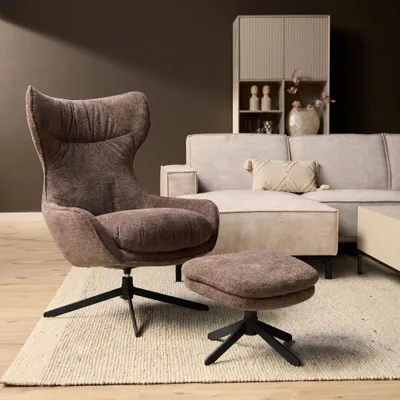 Productafbeelding van Starfurn Fauteuil Olivia Paars, AI-gegenereerde afbeelding