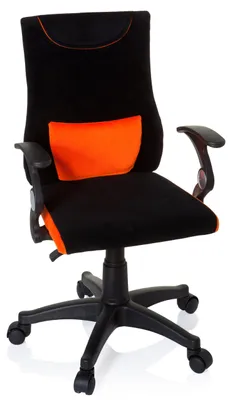 Produktbild von hjh OFFICE Kinderdrehstuhl KIDDY PRO AL Schreibtischstuhl für Kinder höhenverstellbar mit Armlehnen Stoff