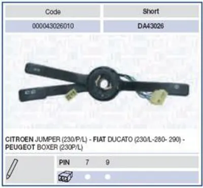 Produktbild von Magneti Marelli Lenkstockschalter  000043026010
