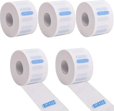 Immagine prodotto di INF Strumento accessorio per parrucchieri in carta elastica usa e getta da 5 pezzi Bianco