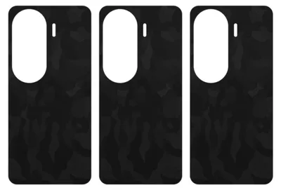 Produktbild von apgo Rückseite Schutzfolie, Skin, kompatibel mit Honor 90 Lite, Hinten Displayschutzfolie aus Vinylfolie, kratzfest, einfache Montage - Schwarzes Tarnmuster