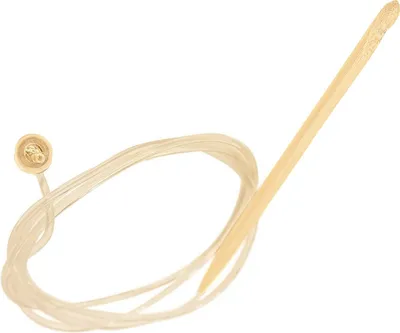 Produktbild von Tunesische Häkelnadel Bambus 6 mm, Hakenlänge ca. 15cm, Gesamtlänge ca. 115cm