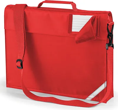 Immagine prodotto di Quadra QD457 | Borsa per libri Junior Custodia per documenti | 37 x 30 x 6 cm - Colore: Rosso brillante - Dimensioni: 37 x 30 x 6 cm