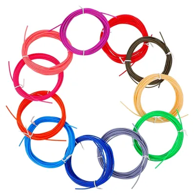 Produktbild von 20 Stück 3D-Druckfilament 1,75 mm PCL Nachfüllpack umweltfreundlich für 3D-Stifte in verschiedenen Farben
