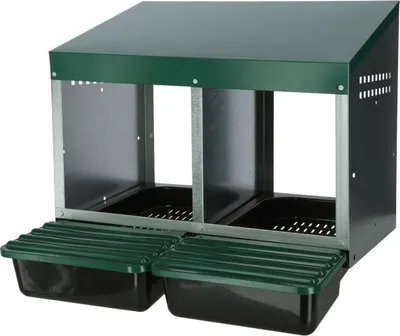 Image de Kerbl Legenest (für Hühner, mit geneigtem Boden, LxBxH 53 x 52 x 43,5 cm) 73134
