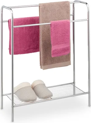 Produktbild von relaxdays Handtuchhalter mit Ablage