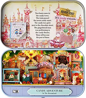 Image de Théâtre de bonbons Maison miniature - Kit de bricolage DIY, Objet de décoration - Pour la maison, cadeau & collection