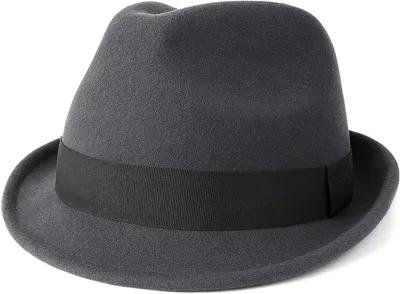 Obrázok produktu pre Plstený trilby klobúk, nastaviteľný, krátky okraj, na oslavy