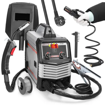 Obrázek produktu pro Svářečka 4 v 1 MIG MMA MAG TIG-160C – Přenosná multifunkční invertorová svářečka