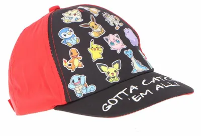 Immagine prodotto di Berretto per bambini Pokémon Copricapo elegante protezione solare per bambini Rosso 56