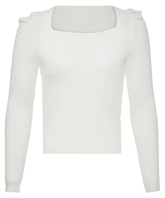 Produktbild von AODA damen strickpullover - wollweiss, XS/S