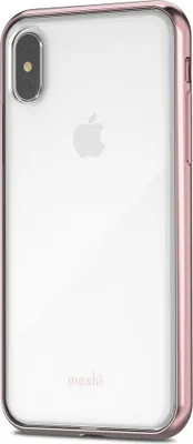 Produktbild von Moshi Vitros, Hauthülle, Apple, iPhone X, 14,7 cm (5.8"), Pink, Transparent