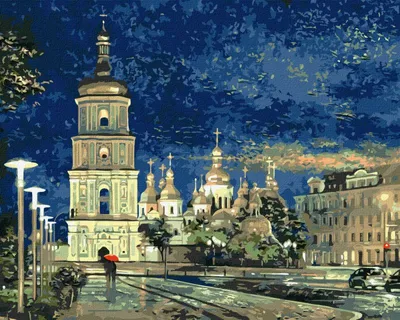 Produktbild von Malen nach Zahlen – Sofijski-Platz, 40 x 50 cm – Ideyka