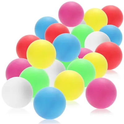 Immagine prodotto di 48 palline da ping pong, colorate, di 40 mm, ideali per l'allenamento
