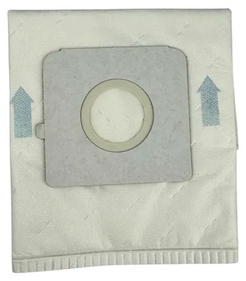 A close-up view of a vacuum cleaner bag.