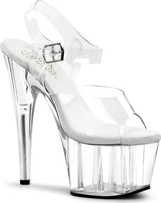 Produktbild von ADORE-708 Damen Sandale von Pleaser, Transparent  , EU 38, US 8