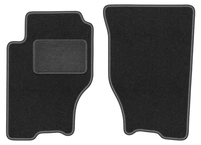 Immagine prodotto di Tappetini anteriori in moquette per Kia Sorento I 2003-2009 (SUV) – 2 pezzi, grigio grafite, su misura – Wielganizator LUX
