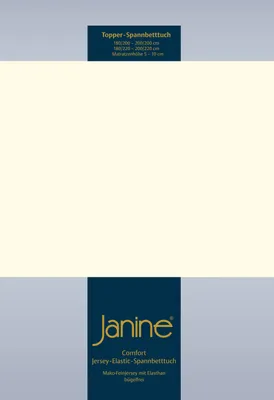 Produktbild von Janine Topper Comfort Jersey Spannbetttuch 90x190 cm - 100x220 cm natur