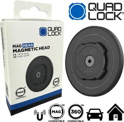 Produktbild von QUAD LOCK MAG Head für Auto, Handy Smarthone Halter Schreibtisch 360