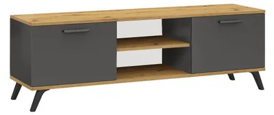 Obrázek produktu pro Televizní stolek RALF 01 Grafit + dub artisan