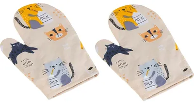 Obrázek produktu pro Kuchyňská chňapka - 2ks - 28x18 cm - Béžová,Černá,Šedá
