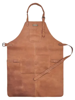 Obrázek produktu pro Profesionální grilovací zástěra z ručně vyrobené kůže, retro vintage styl