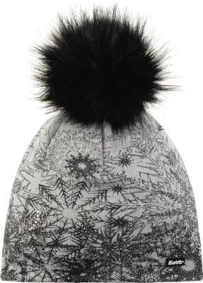 Image de EISBÄR Winter Lux Crystal, One Size, noir-gris clair, bonnet, avec éléments en cristal, 80126