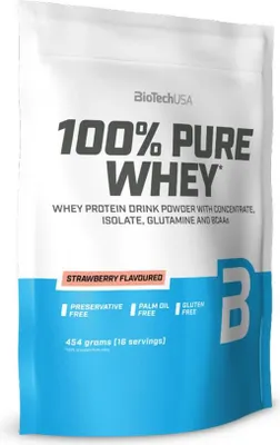 Image de BioTech 100% Pure Whey 454 g strawberry