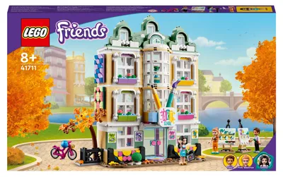 Produktbild von LEGO 41711 Friends Emmas Kunstschule, Heartlake City Schule mit 3 Mini-Puppen