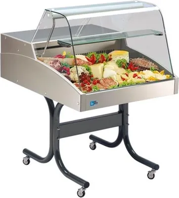 Obrázok produktu pre Chladiaca vitrína KBS 1506x939x530 mm s rovnou presklenou nadstavbou a posuvnými zadnými oknami