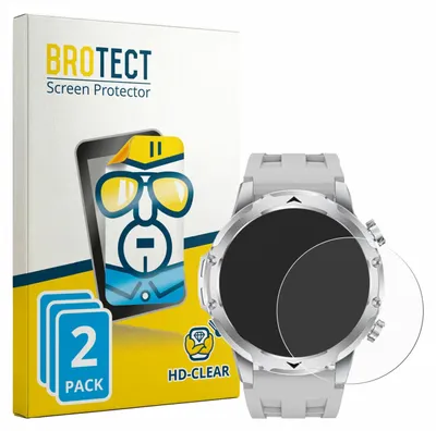 Produktbild von 2x Für FitVigor Smartwatch 1.53" Schutzfolie BROTECT Displayschutz Display Schutz Folie Klar Transparent