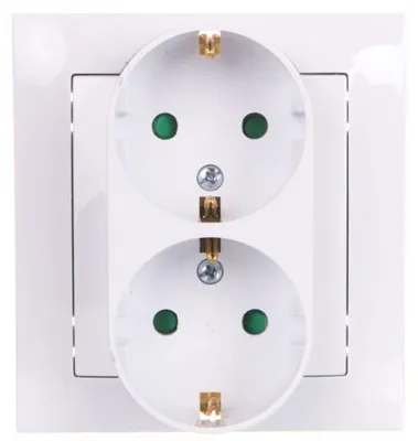 Obrázok produktu pre Ospel GP-2YSP/00, Biela, IP20, 16 A, 84 mm, 48 mm, 90 mm