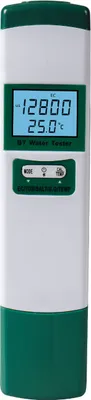 Zdjęcie produktu dla tester wody 5 w 1 Bluetooth, miernik EC/TDS/SALZ/S.G/TEMP, aplikacja, do wody pitnej, składników odżywczych, uprawy wody w basenie ogrodowym, jakość wody w akwarium
