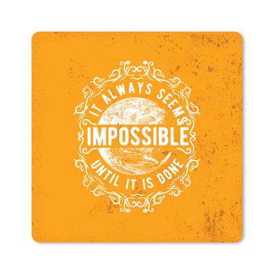 Produktbild von MuchoWow® Mauspad Mousepad Jahrgang - Mond - Design 20x20 cm - Mousepads - Maus Mat - Pad - Mausunterlage - Desk Mat - Bureauartikeln