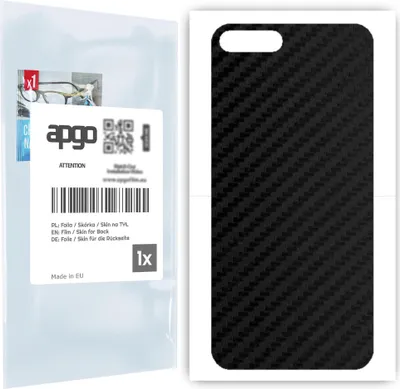Produktbild von apgo Rückseite Schutzfolie für Honor 7A -  Hinten Schutzfolie Carbon, Rückseite Folie schützt vor Kratzern und Fingerabdrücken