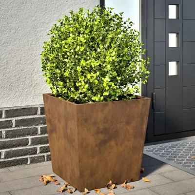 Produktbild von Praktischen Pflanzkübel 2 Stk. 50x50x50 cm Wetterfester Stahl - Beete ,design Möbel 2105290 1parcel