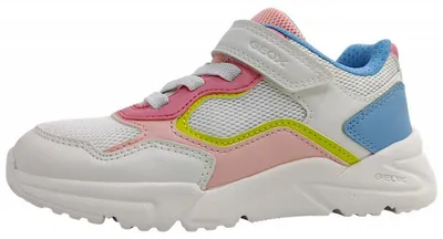 Productafbeelding van Geox Loftus Kinderschuhe Mädchen Halbschuhe Klettschuh Weiß Freizeit