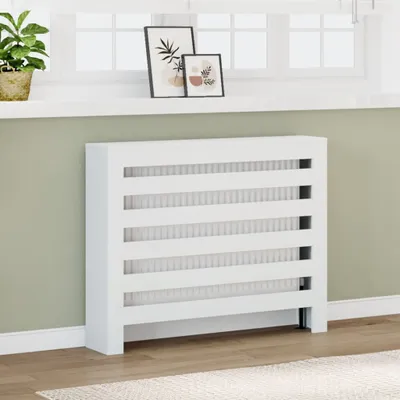 Produktbild von vidaXL Heizkörperverkleidung Weiß 104x20x82 cm Holzwerkstoff
